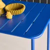 sweeek - Gartentisch + 4 Stühle aus Stahl - Elektroblau Produktbild-Vorschau 5