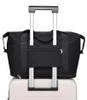 Schwarze Handgepäcktasche für Damen, 40 x 30 x 20 cm, mit Produktbild-Vorschau 8