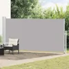 vidaXL Bočná výsuvná markíza 180x500 cm sivá Náhľad obrázku produktu 2
