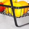 3-stöckiger Obstkorb Metall Schwarz – Obst Etagere, Produktbild-Vorschau 5