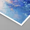 Poster - Poster ohne Rahmen - Abstraktion blau gemalt - Produktbild-Vorschau 2