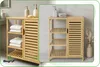 BEGRYF Bambus Badschrank 87,5x66x33 cm, Hochschrank mit Tür Produktbild-Vorschau 4