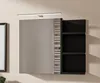 HAJDUK FURNITURE Badspiegelschrank 60x50 cm Schwarz mit LED Produktbild-Vorschau 1