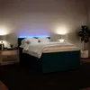 Boxspringbett mit Matratze Blau 140x190 cm Samt Produktbild-Vorschau 4