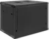 Qoltec RACK-Schrank 9HE 19" Wandmontage Schwarz Produktbild-Vorschau 5