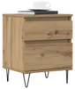VidaXL 857418, Eiche, Metall, Holz, 400 mm, 350 mm, 500 mm, Produktbild-Vorschau 3