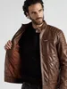 JCC Lederjacke 31023636 Herren cognac 48 Produktbild-Vorschau 8