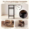 Set da pranzo COSTWAY con 2 sedie, tavolo da pranzo con Anteprima dell’immagine prodotto 8