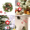 A collage of four images showing Christmas decorations, including a wreath, ornaments on a tree, and ornaments hanging from a rod. Náhled obrázku produktu