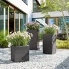 Fioriera LECHUZA CANTO Stone 40 High Nero grafite | Anteprima dell’immagine prodotto 9