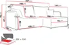 MIRJAN24 Ecksofa Melody, Wohnzimmer L-Form, Sofa mit zwei Produktbild-Vorschau 6