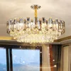 Lustre en cristal Vrygle doré : modèle ovale à 3 niveaux, Voir les images du produit 4
