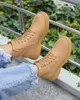 Royalfashion Matte hellbraune Damenstiefel Kucillo, Größe Produktbild-Vorschau 7