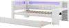 Gepolstertes Funktionsbett 90x200 mit Schreibtisch & LED, Produktbild-Vorschau 7