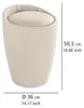 WENKO Hocker Mod. Candy Beige Leinenoptik, mit Wäschesack, Produktbild-Vorschau 4