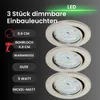 Briloner LED Einbauleuchten matt-nickel 3er-Set 3xLED/5W Produktbild-Vorschau 5