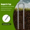12× kotwy do gruntu, 30 cm słupki do gruntu, ocynkowane Podgląd zdjęcia produktu 10