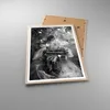 Gerahmtes Poster - Rahmen in heller Eiche - Retro Vintage Produktbild-Vorschau 3