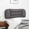 Kopfteil-Kissen Grau 100 cm Kunstleder 374559 Produktbild-Vorschau 4