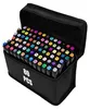 A black carrying case filled with 80 colorful marker pens. Náhled obrázku produktu