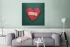 MuchoWow® Poster Gebrochenes Herz mit Pflaster 75x75 cm - Produktbild-Vorschau 5
