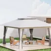 Gazebo pieghevole Wiltec con zanzariera 4 x 4 m grigio Anteprima dell’immagine prodotto 2