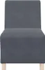 vidaXL Canapé modulaire sans accoudoirs gris foncé 55 cm Voir les images du produit 4