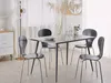BELIANI Esstisch Grau / Schwarz 120 x 80 cm aus Spanplatte Produktbild-Vorschau 2