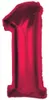 #BFC39 Smart Ballon en plastique, numéro 1, rouge, 92 Voir les images du produit 1