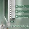 Lustro łazienkowe z oświetleniem LED z zegarem, Bluetooth i Podgląd zdjęcia produktu 9