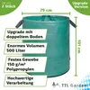 TTL GARDEN Gartenabfallsack SUPER SOLID 2er Set 500L Grün Produktbild-Vorschau 2