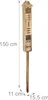 Relaxdays Alberghetto per insetti con supporto, in legno, Anteprima dell’immagine prodotto 4