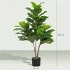 HOMCOM Künstliche Geigen-Feigenbaum 110cm Kunstpflanze, Produktbild-Vorschau 3