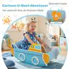 COSTWAY Jouet à bascule, bateau à bascule en bois avec Voir les images du produit 6