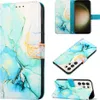 Galaxy S24 Ultra Hülle, Marmor Motiv Kunstleder Tasche Produktbild-Vorschau 1