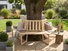 Baumbank 360° 6-Eckig aus Tannenholz, ca. 205 x 178 x 90 cm Produktbild-Vorschau 6