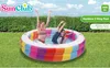 Kinder 2 Ring Pool Regenbogen 187x42,5cm 51457 Produktbild-Vorschau 17