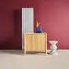 sweeek - Sideboard Holzdekor 2 Türen 80 cm - Natur Produktbild-Vorschau 2