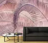 Vlies fototapete Rosa Palmblätter Dschungel 200x140 cm Produktbild-Vorschau 2