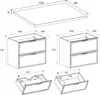 RODAN | Badezimmerschrank - SLIM - 120,6 cm - Braun - 3 Produktbild-Vorschau 14