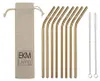 EKM Living Edelstahl Strohhalme 8er Set Kupfer gebogen Produktbild-Vorschau 1