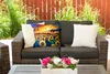 MuchoWow® Outdoor Kissen - Gemälde - Ölfarbe - Blumen - Produktbild-Vorschau 5