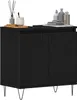 Möbel Waschbeckenunterschrank Schwarz Eiche 58x33x60 cm Produktbild-Vorschau 3