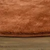 Teppich Rund Wohnzimmer Kurzflor Modern Flauschig Waschbar Produktbild-Vorschau 2