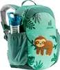 A close-up view of a child's backpack with a sloth design. Podgląd zdjęcia produktu