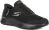 A black Skechers Go Walk Flex shoe is shown from a side angle against a white background. Produktbild-Vorschau