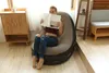 Fotel Dmuchany Z Pufą Sofa Zestaw Brązowy Podgląd zdjęcia produktu 3
