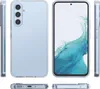 Multiple views of a clear phone case and screen protector set for a Samsung Galaxy A05s. Voir les images du produit