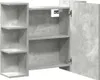 vidaXL Armadio a specchio per bagno grigio cemento Anteprima dell’immagine prodotto 7
