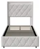 UnboxG gestoffeerd bed 90x200 cm met LED-verlichting en Productafbeelding-voorbeeld 18